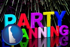 delaware map icon and party planning
