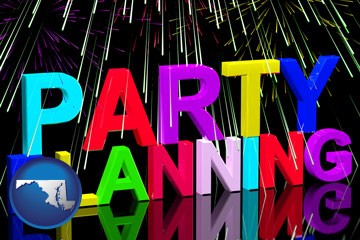 party planning - with Maryland icon